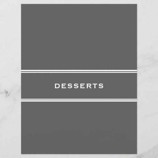 Ontvanger divider | Desserts | Grijs (Voorkant)