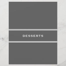 Ontvanger divider | Desserts | Grijs