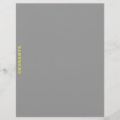 Ontvanger divider | Desserts | Grijs en Geel (Achterkant)