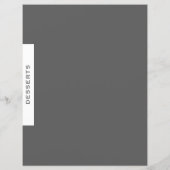 Ontvanger divider | Desserts | Grijs en wit (Achterkant)