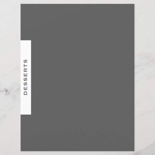 Ontvanger divider | Desserts | Grijs en wit (Achterkant)