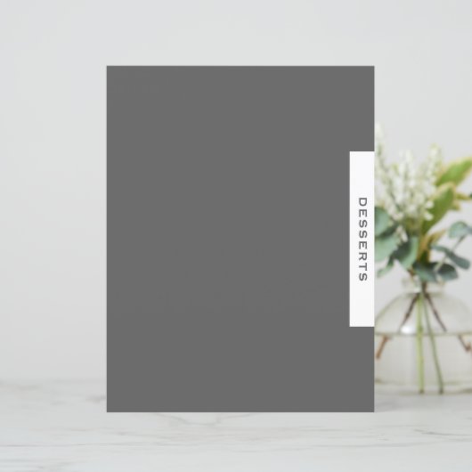 Ontvanger divider | Desserts | Grijs en wit (Staand voorkant)