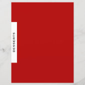 Ontvanger divider | Desserts | Rood zwart/wit (Achterkant)