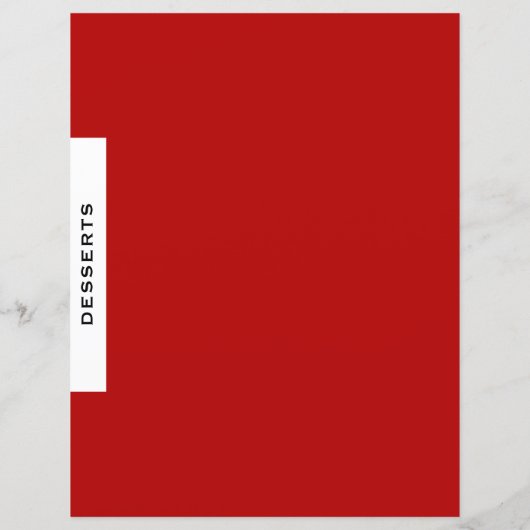 Ontvanger divider | Desserts | Rood zwart/wit (Achterkant)