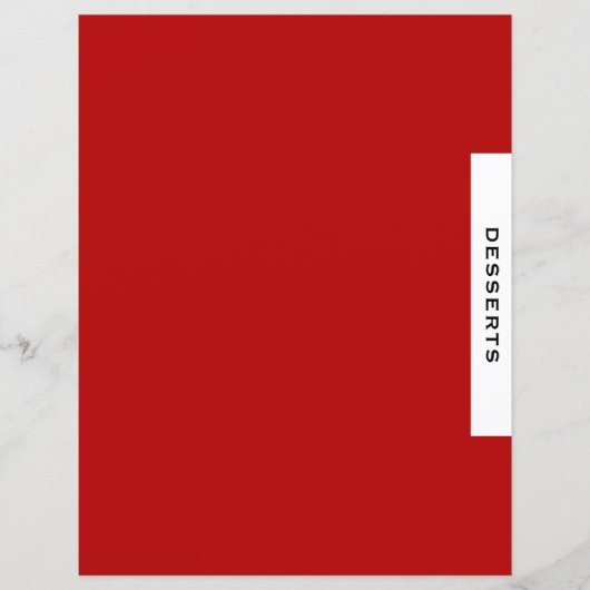 Ontvanger divider | Desserts | Rood zwart/wit (Voorkant)