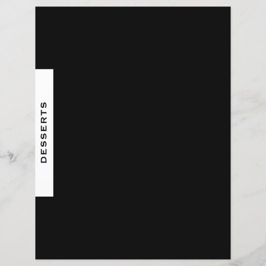 Ontvanger divider | Desserts | Zwart-wit (Achterkant)