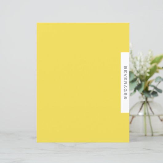 Ontvanger divider | Dranken | Eenvoudig geel (Staand voorkant)