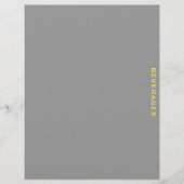 Ontvanger divider | Dranken | Grijs en Geel (Voorkant)