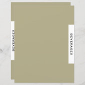 Ontvanger divider | Dranken | Sage Black & White (Voorkant / Achterkant)