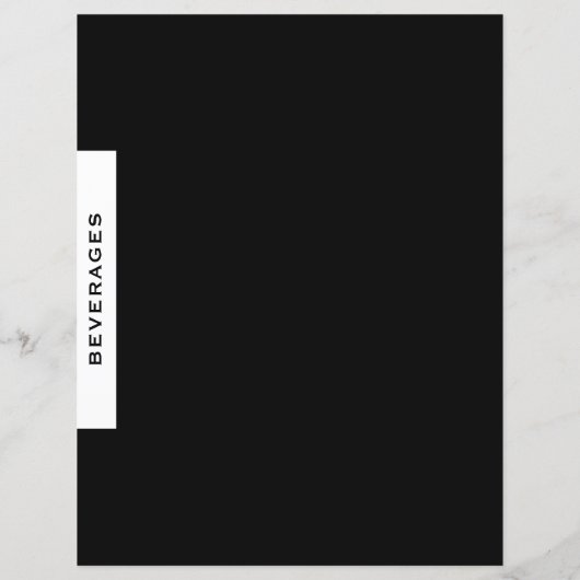 Ontvanger divider | Dranken | Zwart-wit (Achterkant)