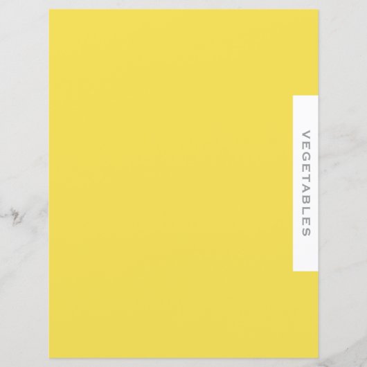 Ontvanger divider | Groenten | Geel grijs en wit (Voorkant)