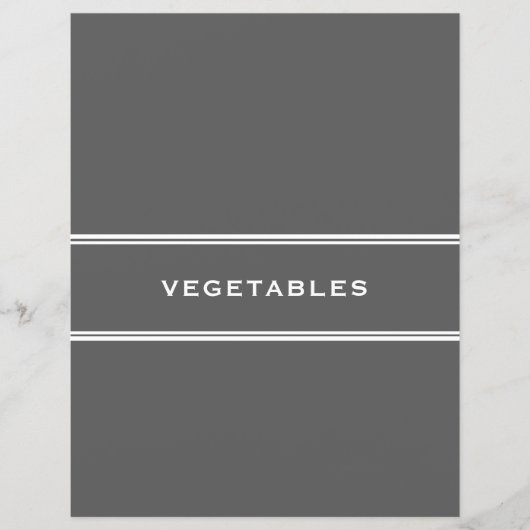 Ontvanger divider | Groenten | Grijs (Voorkant)