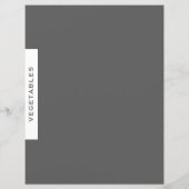 Ontvanger divider | Groenten | Grijs en wit (Achterkant)