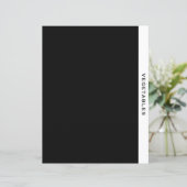 Ontvanger divider | Groenten | Zwart-wit (Staand voorkant)