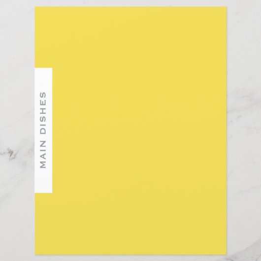 Ontvanger divider | Hoofddeksels | Eenvoudig geel (Achterkant)