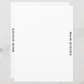 Ontvanger divider | Hoofddeksels | Eenvoudig wit (Voorkant / Achterkant)