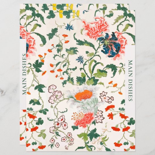 Ontvanger divider | Hoofddeksels | Stijlvolle Flor (Voorkant / Achterkant)