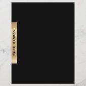 Ontvanger divider | Hoofddeksels | Zwart goud (Achterkant)