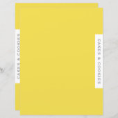 Ontvanger divider | Koekjes en koekjes | Geel (Voorkant / Achterkant)