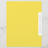 Ontvanger divider | Koekjes en koekjes | Geel (Voorkant)