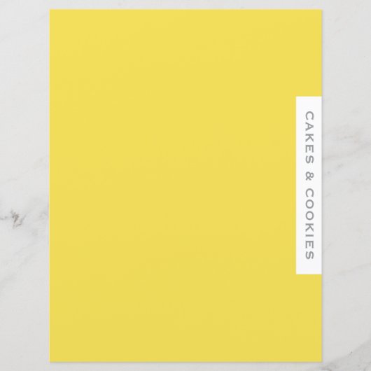 Ontvanger divider | Koekjes en koekjes | Geel (Voorkant)