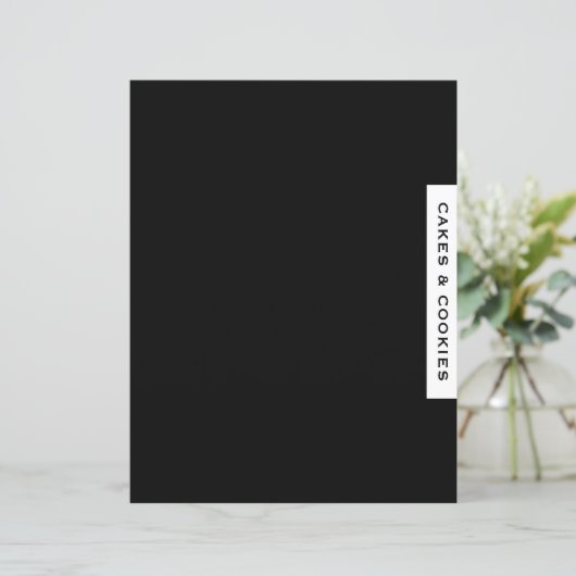 Ontvanger divider | Koekjes en koekjes | Zwart-wit (Staand voorkant)