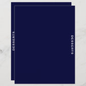 Ontvanger divider | Navy Blue en White | Desserts (Voorkant / Achterkant)