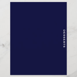 Ontvanger divider | Navy Blue en White | Desserts