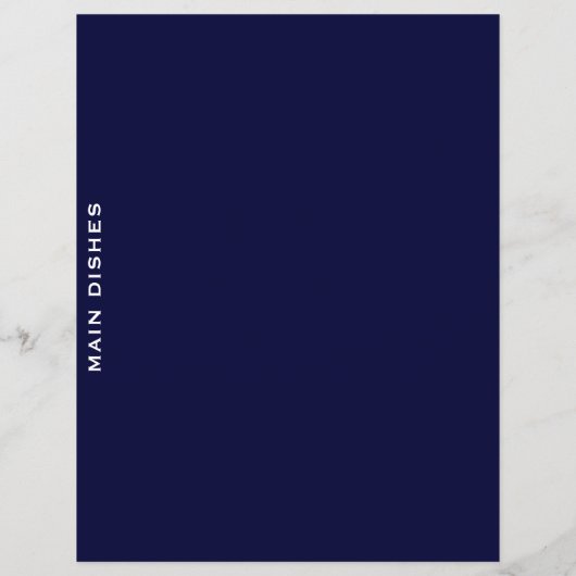 Ontvanger divider | Navy Blue en White | Hoofddeks (Achterkant)