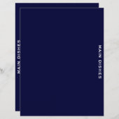 Ontvanger divider | Navy Blue en White | Hoofddeks (Voorkant / Achterkant)