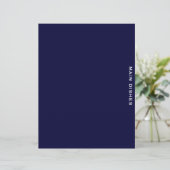 Ontvanger divider | Navy Blue en White | Hoofddeks (Staand voorkant)