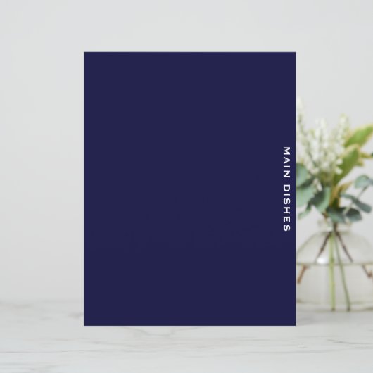 Ontvanger divider | Navy Blue en White | Hoofddeks (Staand voorkant)