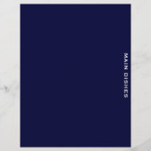 Ontvanger divider | Navy Blue en White | Hoofddeks (Voorkant)