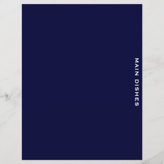 Ontvanger divider | Navy Blue en White | Hoofddeks (Voorkant)