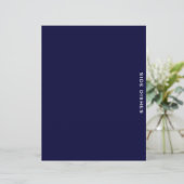 Ontvanger divider | Navy Blue en White | Zijdevern (Staand voorkant)