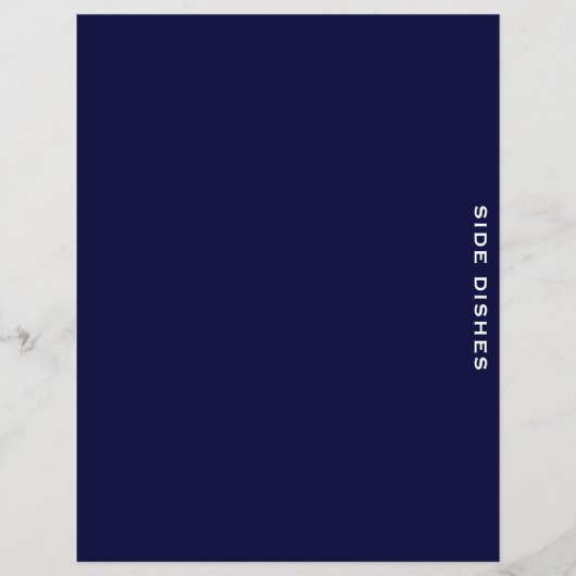 Ontvanger divider | Navy Blue en White | Zijdevern (Voorkant)