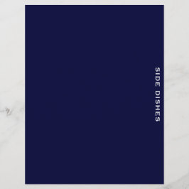 Ontvanger divider | Navy Blue en White | Zijdevern
