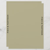 Ontvanger divider | Pie en banketbakken | Eenvoudi (Voorkant / Achterkant)