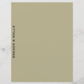 Ontvanger divider | Sage en zwart | Brood en rolle (Achterkant)