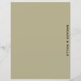 Ontvanger divider | Sage en zwart | Brood en rolle