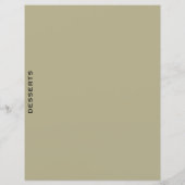 Ontvanger divider | Sage en zwart | Desserts (Achterkant)