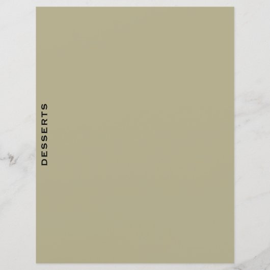 Ontvanger divider | Sage en zwart | Desserts (Achterkant)