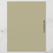 Ontvanger divider | Sage en zwart | Desserts (Voorkant)