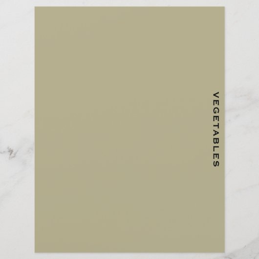 Ontvanger divider | Sage en zwart | Groenten (Voorkant)