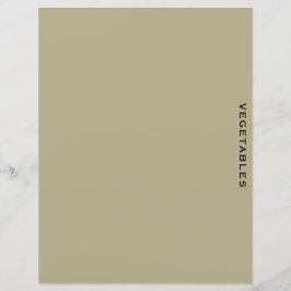 Ontvanger divider | Sage en zwart | Groenten