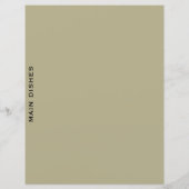 Ontvanger divider | Sage en zwart | Hoofddeksels (Achterkant)