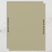 Ontvanger divider | Sage en zwart | Hoofddeksels (Voorkant / Achterkant)