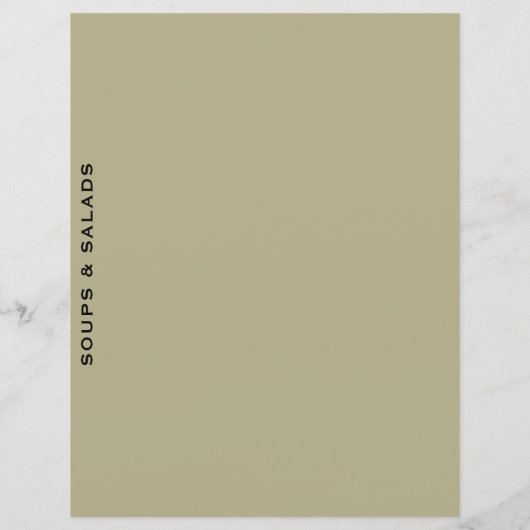 Ontvanger divider | Sage en zwart | Soep en Salade (Achterkant)