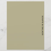 Ontvanger divider | Sage en zwart | Soep en Salade (Voorkant)