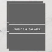 Ontvanger divider | Soep en Salades | Grijs (Voorkant / Achterkant)